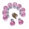 30mm Pink Ball Crystal Cabinet Knob Furniture Pull Handle