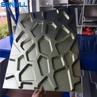 Modern decorative pvc 3d leather wall panel (500*500mm)