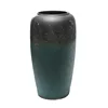 Matt clay ancient stone flower vase for home decoration