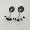 Rubber Oval Float Stopper Fishing Olive Bobber Stops Main Line Stops Beans Size M For Fishing Tackle Accessories