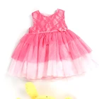 Baby girls fancy party dresses floral clothes sleeveless