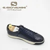 Shoe manufacturer navy casual shoes men leather luxury sneaker brand
