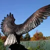 large size customized art work metal bronze eagle animal sculpture for outside garden park city landmark