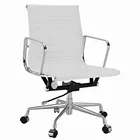 white leather office chair white pc chair workstation