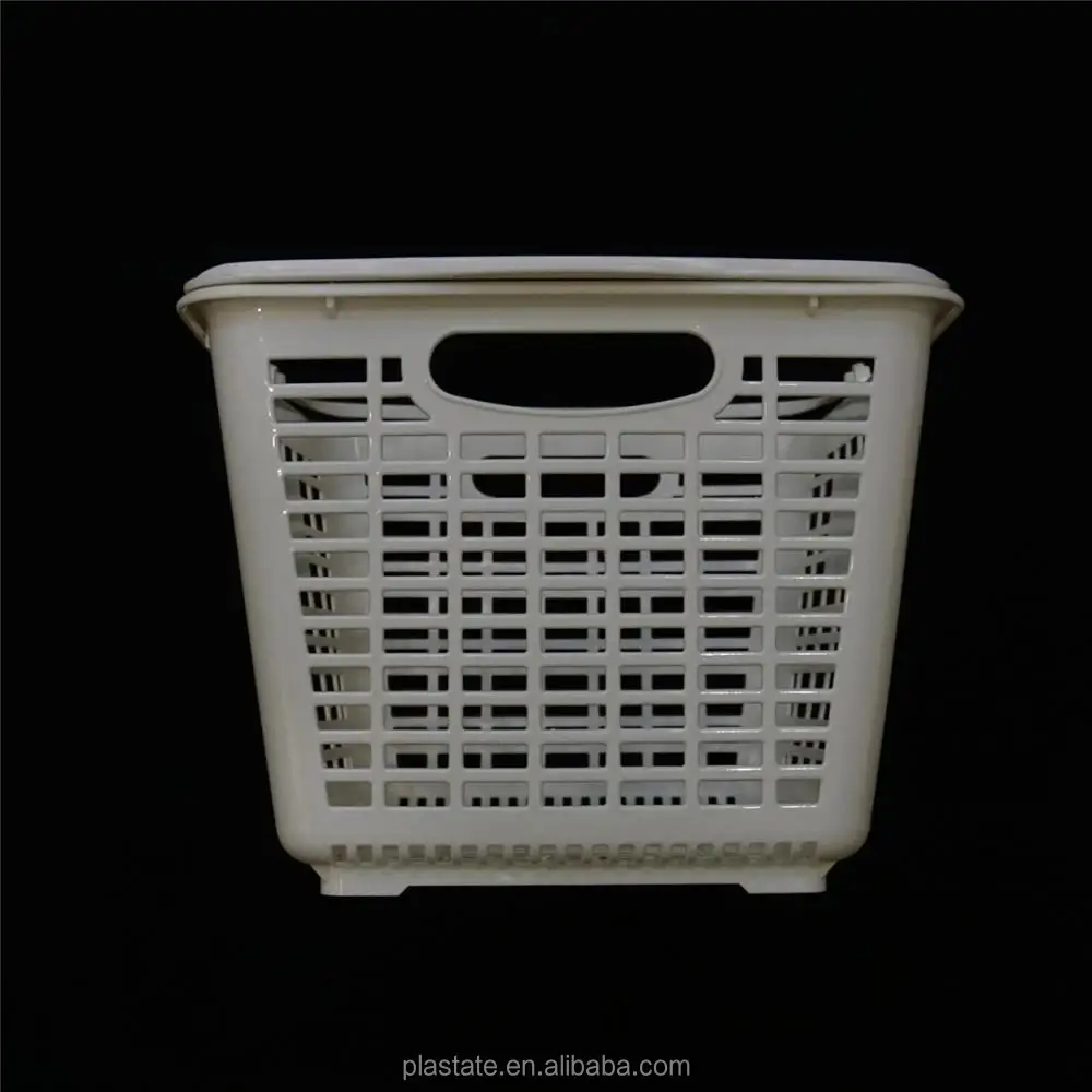 big white eco friendly reusable plastic shopping baskets with