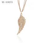 Angel Wing Fashion Jewelry Silver Angel Wing Necklace Gift For Girls Pearl Pendant
