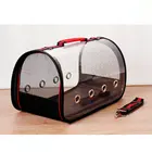 Transparent Oxford fabric Foldable Travel pet bag Portable Outdoor Dog Travel Bag Pet Carrier Cat Bag