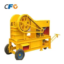 New designed hard rock mobile mini diesel stone 150x250 jaw crusher for construction
