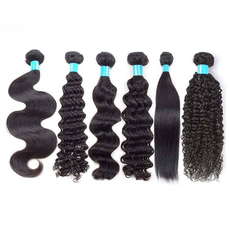 Wholesale Afro Kinky Human Hair Weave Top 5a Spanish Curly Hair