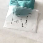Custom Opp PVC zipper packing clothing bag with your own logo