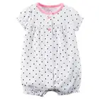 BKD water printing baby girl knitted clothes romper