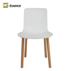 New Style Beech Wood Leg and Plastic Seat Dining Chair