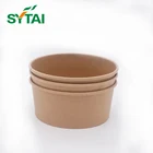 Biodegradable Packaging Disposable Soup Kraft Paper Bowl