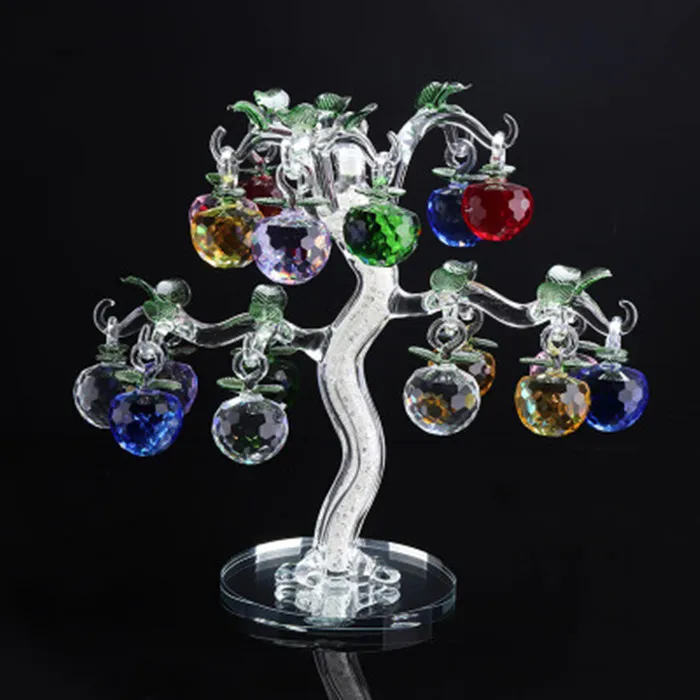 crystal apple tree fortune rich cash cow for christmas /home