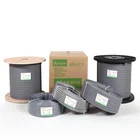Roof gutter and downspout deicing heating electric ice melt cable