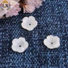 wholesale Factory half drilled white engrave mother of pearl shell flower beads