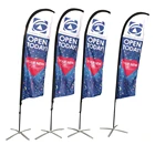 12ft high flag in double side print, factory directly sell