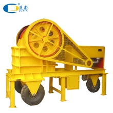 Construction waste mobile diesel engine jaw crusher
