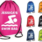 Personalised School Sack Sports Swimming Bag Drawstring Bag for kids