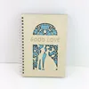 laser cut high quality nature wood notebook wood journal