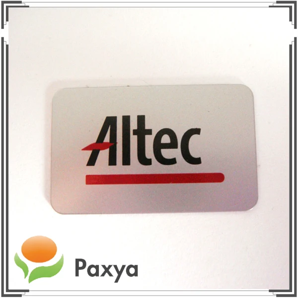 Aluminum stamping metal logo plate for computer nameplate