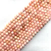 Natural Pink Opal Faceted Round A Grade Gemstone Bead Semiprecious Stone Jewelry
