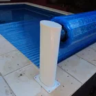 2017 new stand people electric swimming pool cover with PC slats