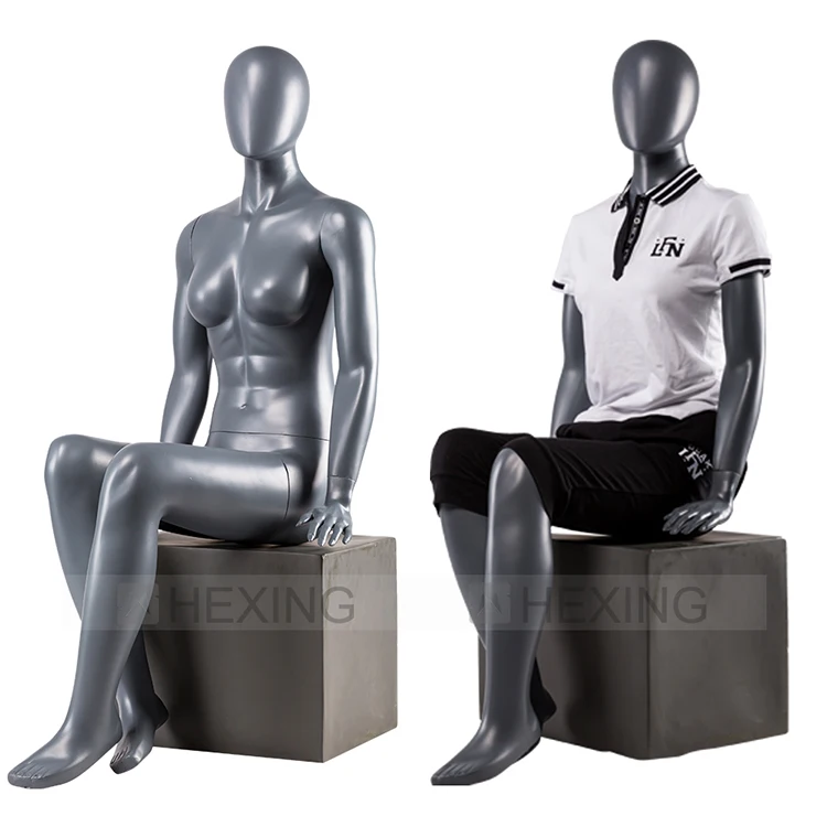 Fashion Matt Gray Sexy Seated Female Mannequin Buy Seated Female