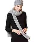 Scarf Hot Selling Winter Gray Color Jacquard Warm Knitted Scarf