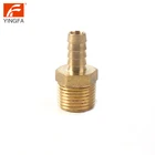 66112-4 Hose barb to male pipe brass nipple fitting for plastic hoses