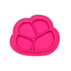 Newest Silicone Baby Placemat Bowl Easy Clean Silicone Baby Feeding Dinner Plate Wholesale