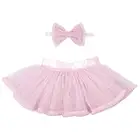 Baby girls princess dress fabric tulle pink tutu dress