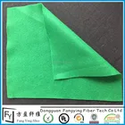 China factory needle punch non woven felt fabric in green
