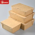 Packaging Food Chinese Take Out Boxes Custom Printed Chinese Food Kraft Cardboard Box Food Packaging
