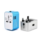 Worldwide Travel Adapter with Dual USB Charging Ports for Apple, iPod, iPad, Android Smartphone and Digital Cameras