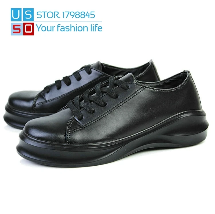 (US 50) Slip On Men and Woman Creepers Loafers Leather Shoes 2015 New Solid Oxford Flat Sneakers Casual Couples Creepers Shoes