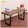 Irom wood antique dining table solid wood industrial style coffee table with metal legs
