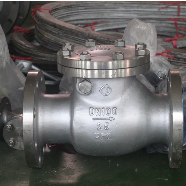 flapper type check valve