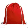 Eco Friendly cotton drawstring Pouch Backpack travel bag for men