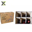 6 bottle top quality low cost durable wine carton box with handle
