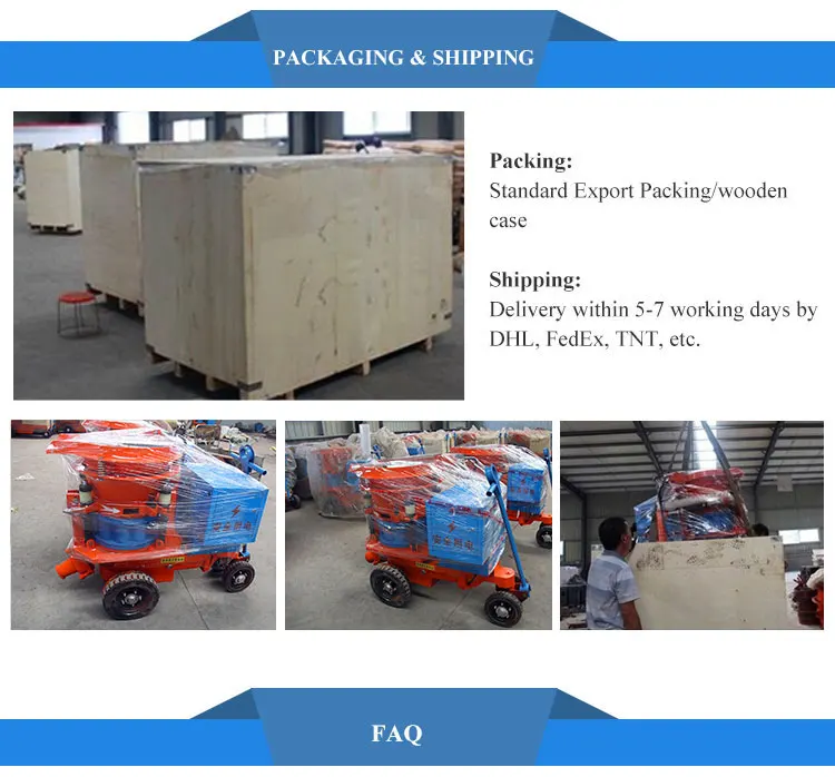 wet rotor shotcrete machine