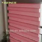 Competitive price double layer textile zebra fabric roller blinds/rainbow colored blinds