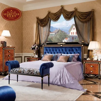 0069 Exalted Spanish Style Bed Set Luxury Shiny Piano Pait Bedroom Furniture View Spanish Bed Set Senbetter Product Details From Foshan Youbond