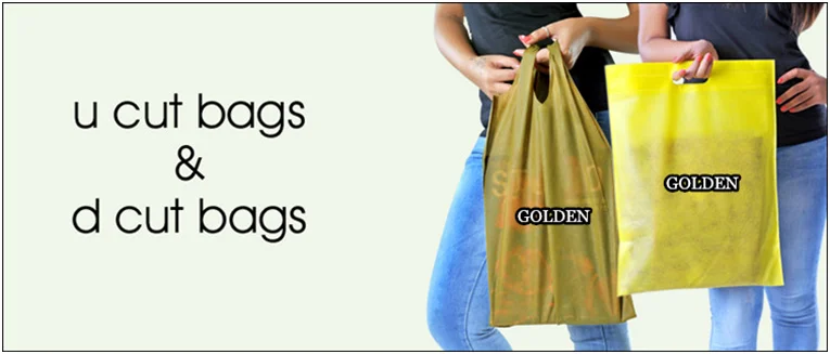 High Quality Customized Various Color Plain D Cut Non-Woven Bags, Die Cut Nonwoven Bags