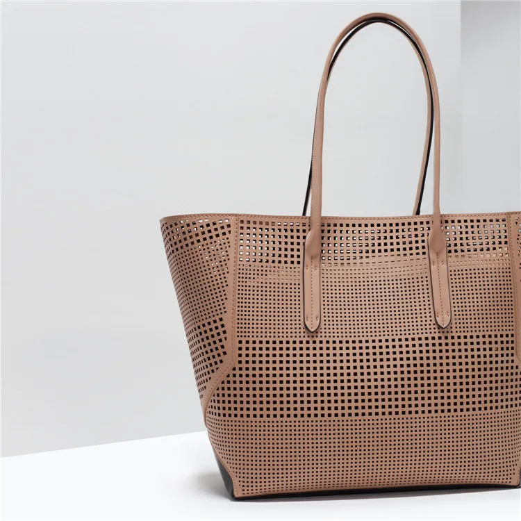 ICTI SEDEX factory handbags pu denim tote bags wholesale