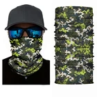 Multifunctional Custom Logo Seamless Camo Bandana Tubular