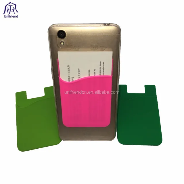 3m sticker smart wallet mobile card holder silicone cell phone