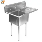 Hot sale 304 stainless steel Single Bowl kitchen sink
