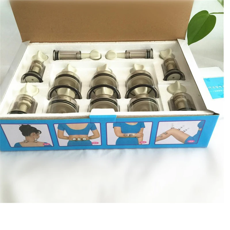 YFC-12 Rotary Bio-magnetic Vacuum Cupping Kit SCREW VALVE SUCTION Nipple Correction Cups for Flat Or Inverted Nipple 12 CUPS-5