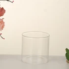 Wholesale 120ml small candle jar 4oz glass mercury glass candle holder for tealight cup